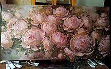 Flowers - oil, canvas