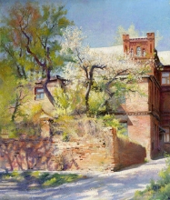 April In Kharkov - oil, canvas