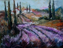 Field Of France - oil, canvas