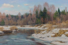 Delicate Spring - oil, canvas