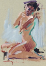 Helplessness - paper, gouache