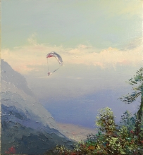 Flight To The Dreanm -  oil, canvas, palette knife