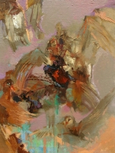 Bird Turmoil - oil, canvas 