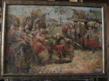 Retired Old Man - The Last Battle - oil, canvas