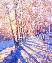 Winter Sun - oil, canvas