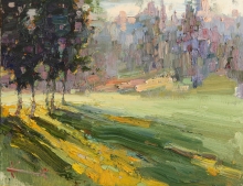 Live Light - oil, canvas on cardboard