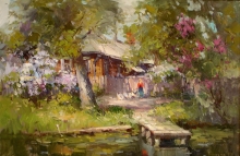 Corner Of Paradise - oil, canvas