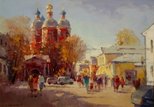 Klimentovsky Lane. Noon - oil, canvas