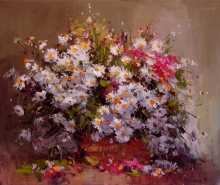 He Loves Me, He Loves Me Not - oil, canvas