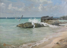 Sea Surf - oil, canvas