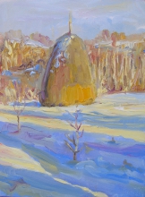 Evening - oil, canvas